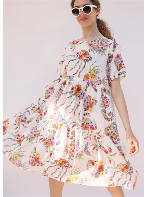 Flower print dress Laboratorio Capri | MILABIANCO